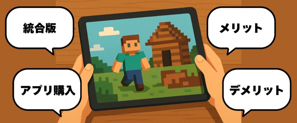 マイクラをタブレットでプレイするための基礎知識画像
