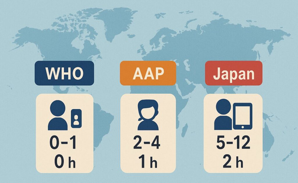子どものスクリーンタイム適正時間の目安画像