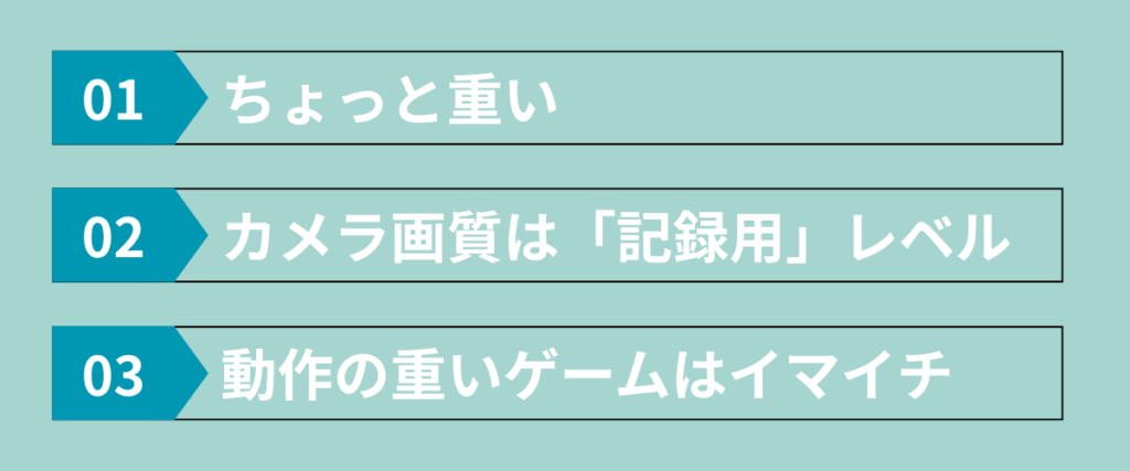 Bmax I10 Plusのデメリットまとめ｜重さ・カメラ画質・重いゲーム性能を正直レビューした図解